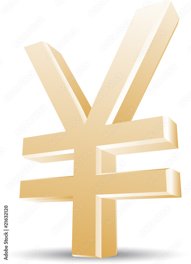 Obraz premium yen vector illustration