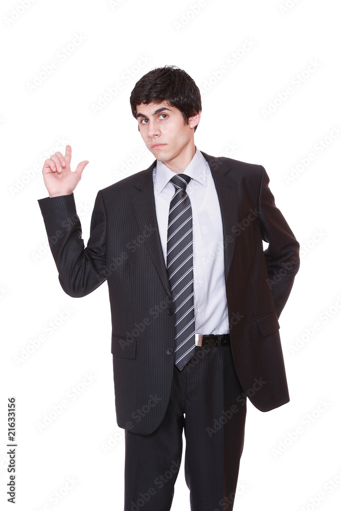 Young handsome businessman studio portrait Young handsome businessman studio portrait