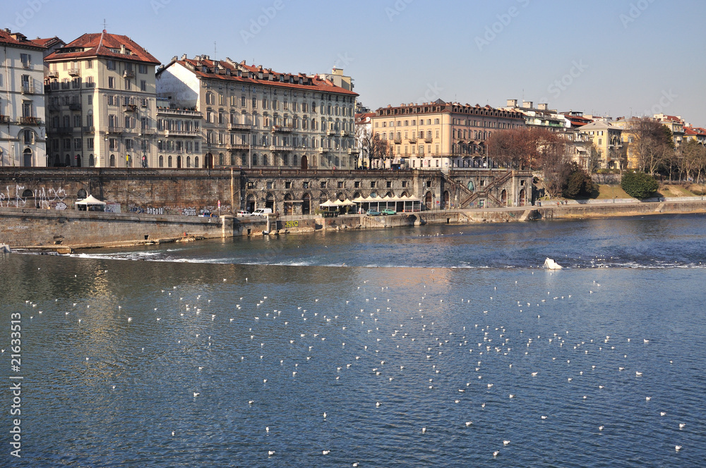 River Po in Turin, Italy