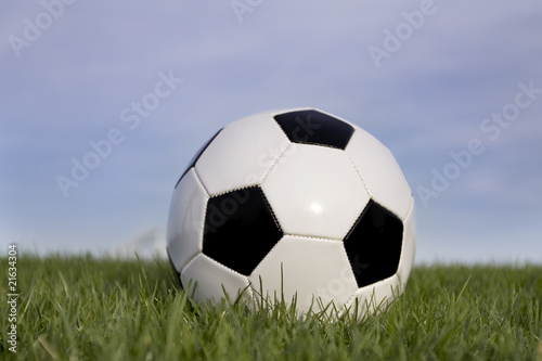 soccer ball on grass III © Tim Glass