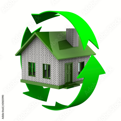 ecological house. Isolated ...