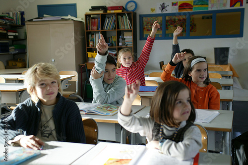 Elèves dans une classe photo