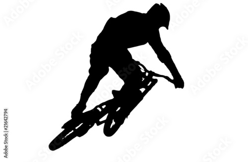 bike jump silhouette photo