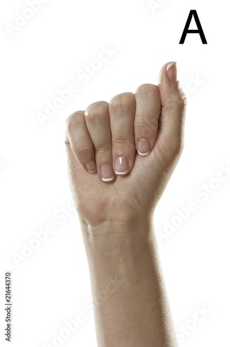 Letter A in ASL