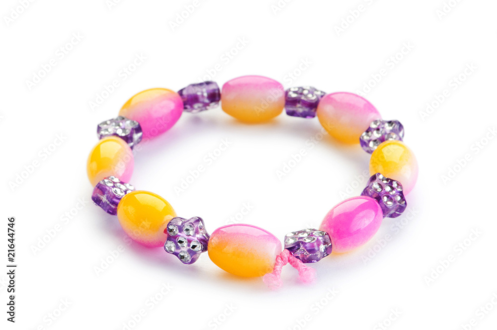 Bracelet isolated on the white background Bracelet isolated on the white background