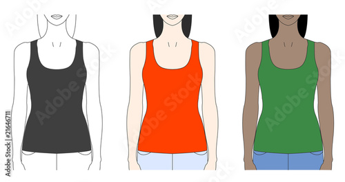 strap tank top template