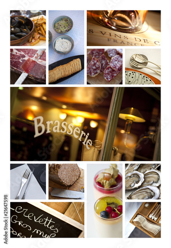 Canvas Print Bistrots, restaurants et brasseries