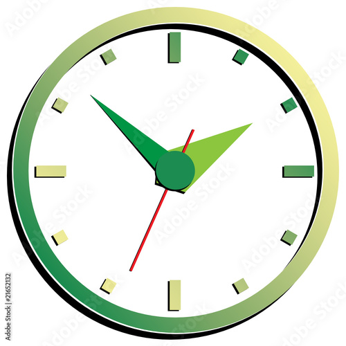Wall clock. Vector.