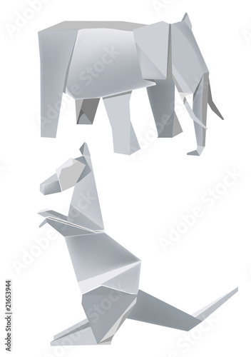 Paper_elephant_kangaroo