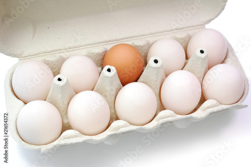 Egg standing out