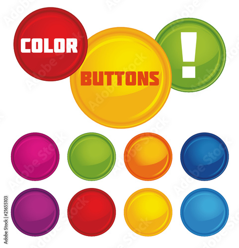 Vector glossy buttons