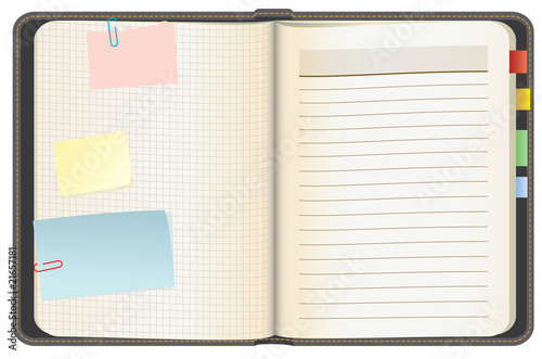 Empty notebook, vector illustration, EPS10