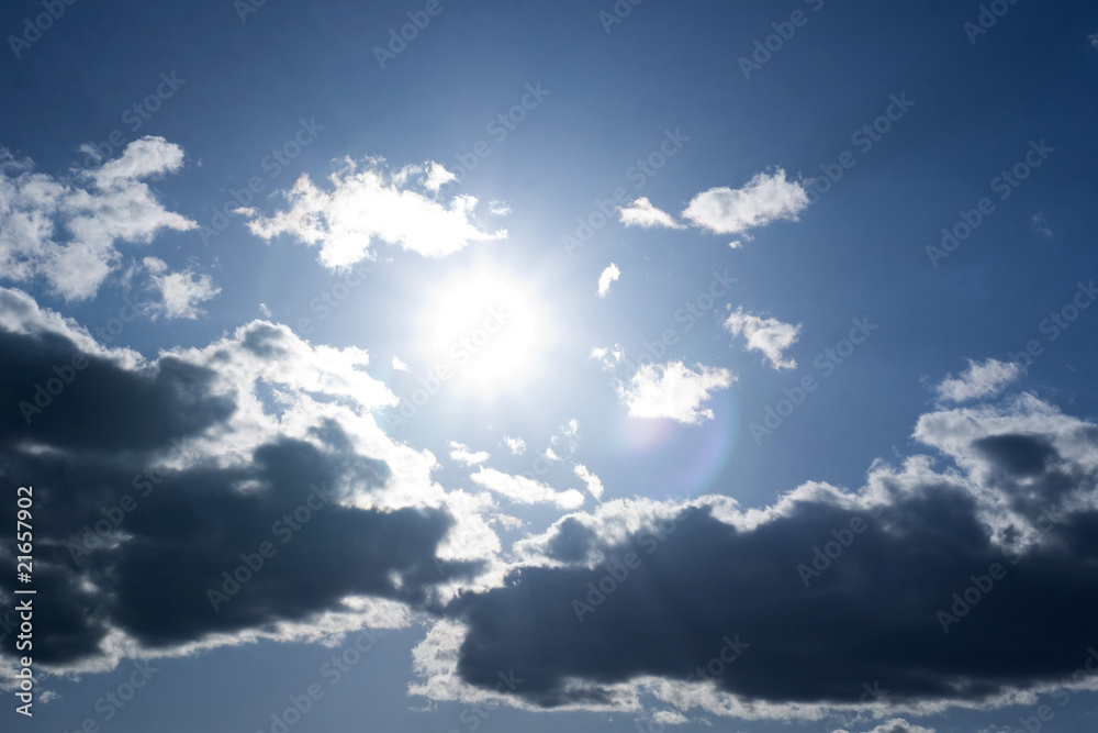 Obraz premium nubes y sol