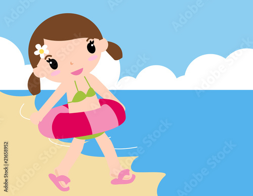 Girl at the Beach