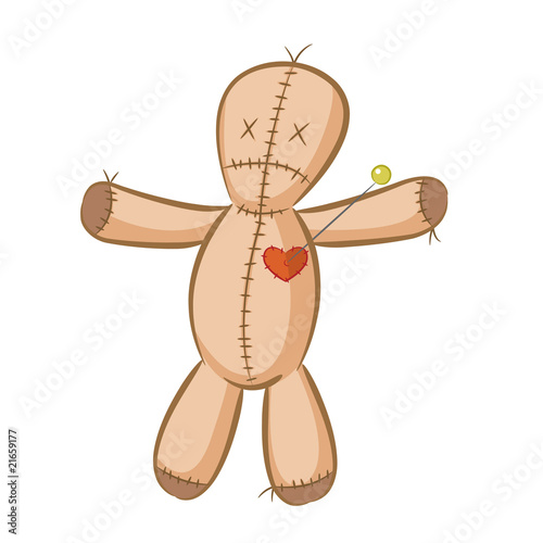 Voodoo doll toy cartoon character