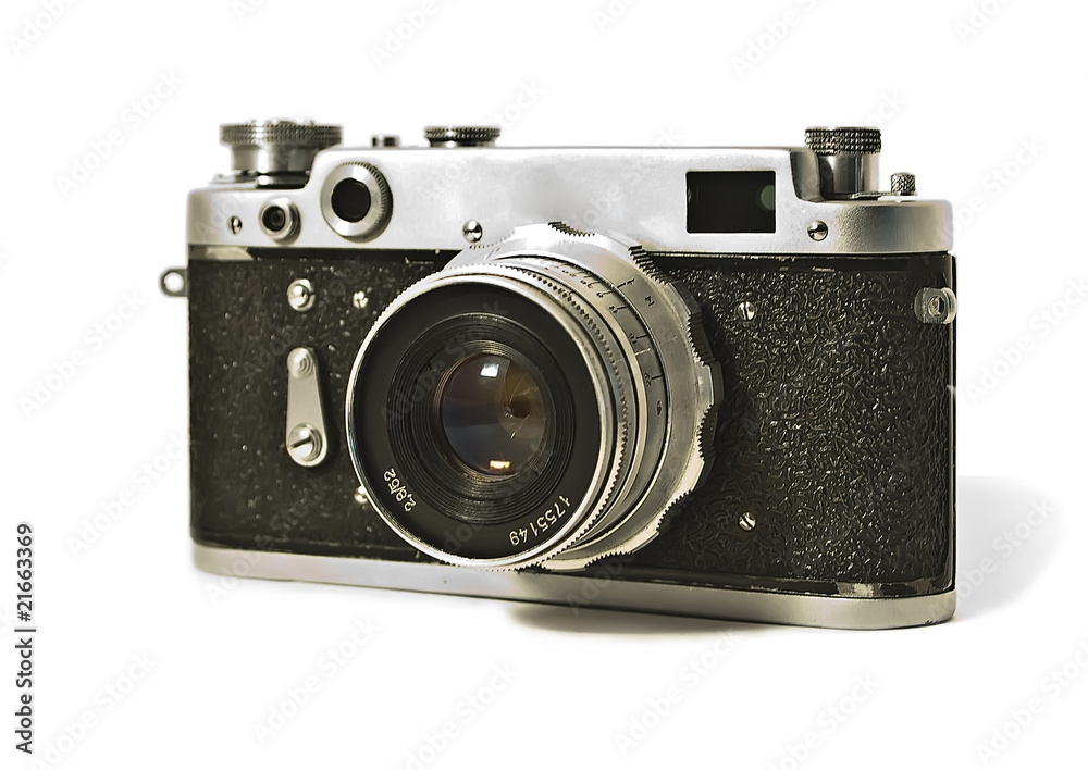 Old analog photo camera Old analog photo camera