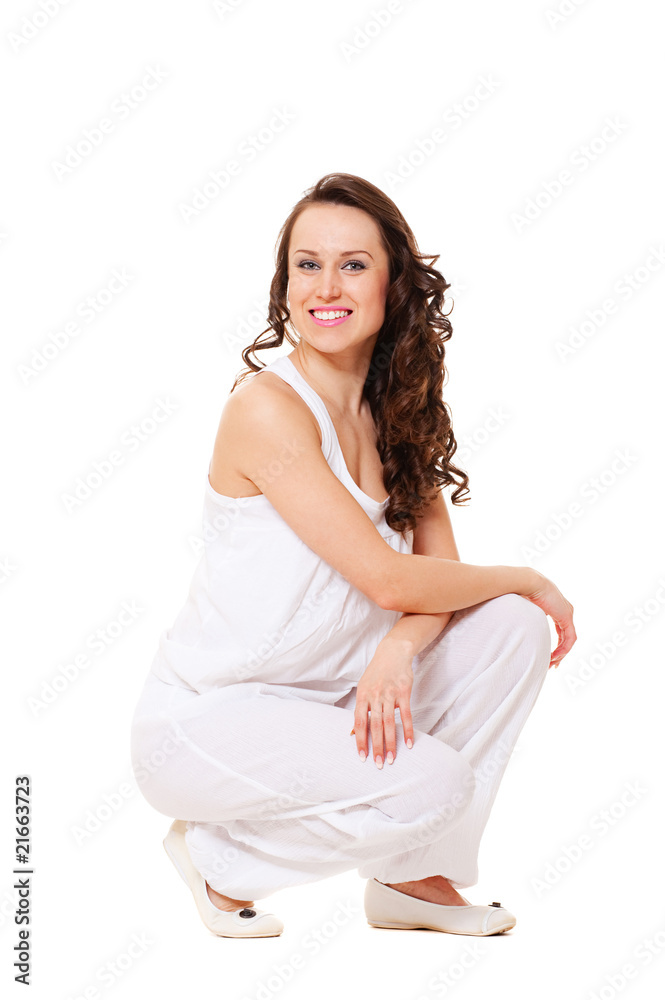 cheerful young woman