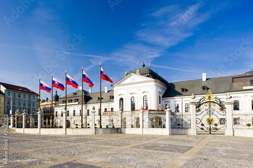 Photography Presidential seat in Grassalkovich Palace, Bratislava, Slovakia