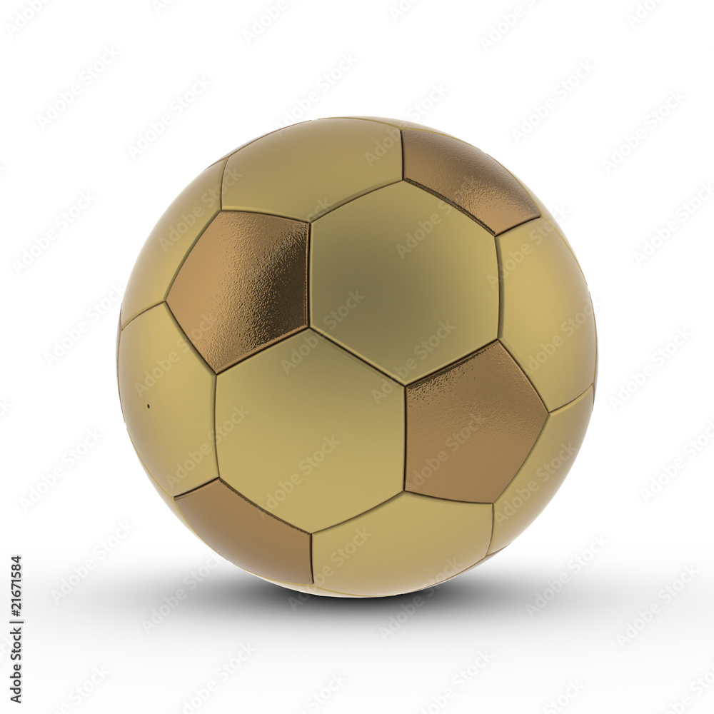 Rendered 3D soccer ball