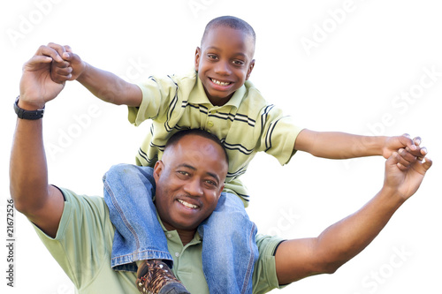 African American Man and Ch...