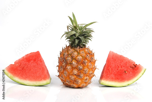 pineapple and watermelon