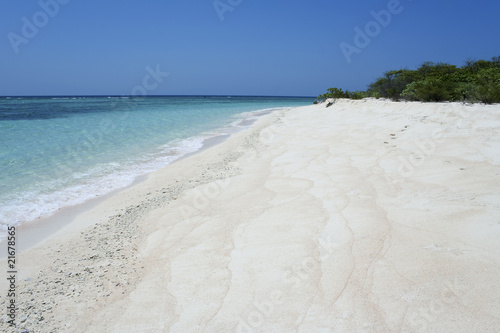 white sand beach tropical island