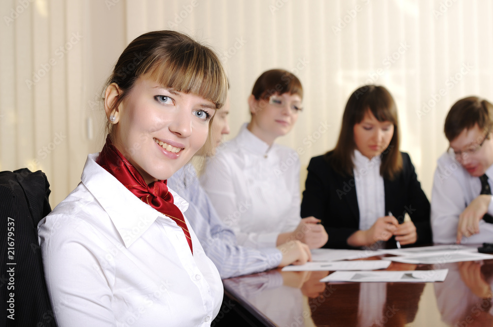 Fototapeta premium charming business woman