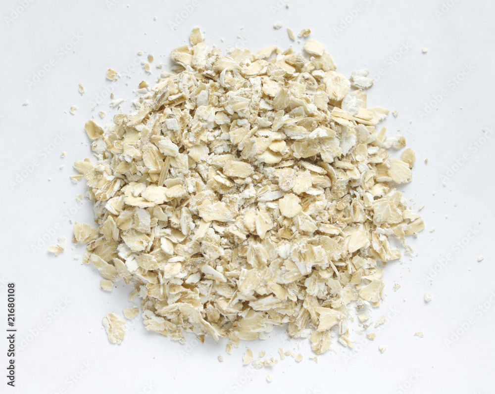 Oatmeal on the light background