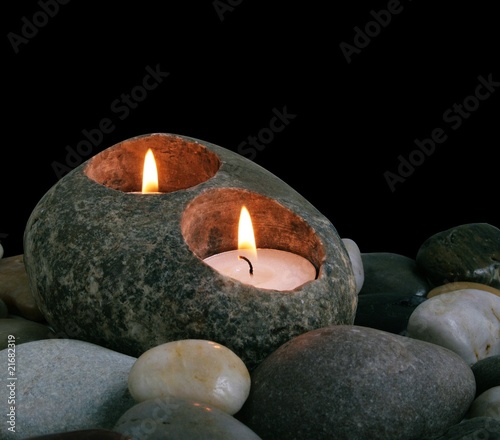 Candles and lstones