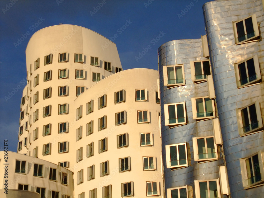 buildings in Medienhafen area at Dusseldorf