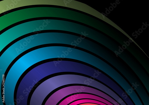Rainbow  colored  background  arcs