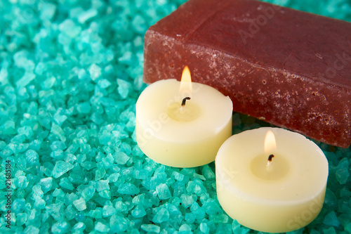 Sea-salt, candles and soap