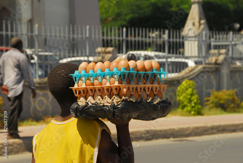 ambulante africano photo