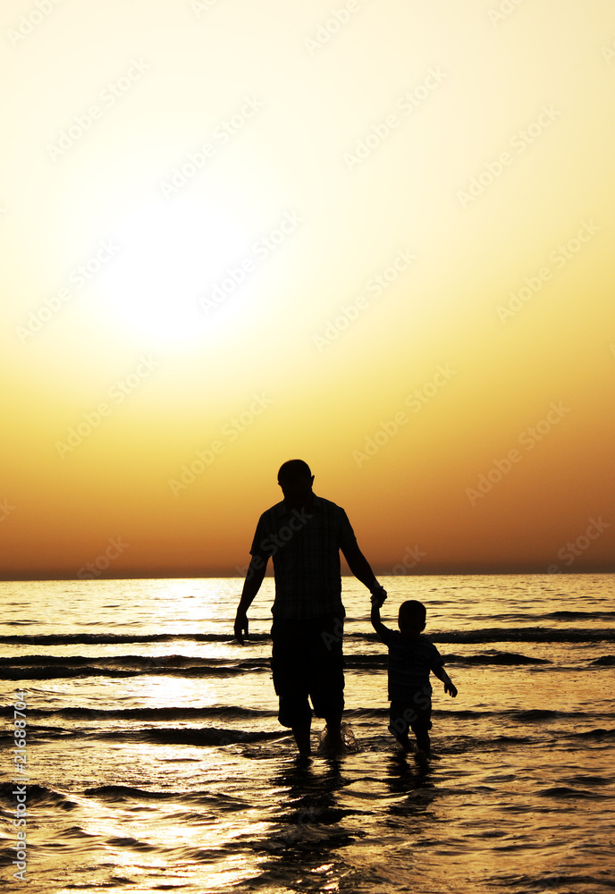 Fototapeta premium Father and son