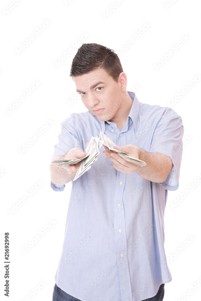 casual guy isolated over white background casual guy isolated over white background