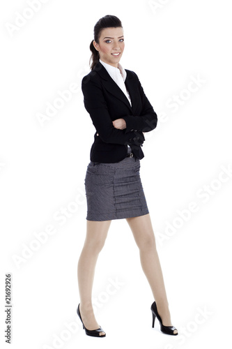 Young business woman in professional costume