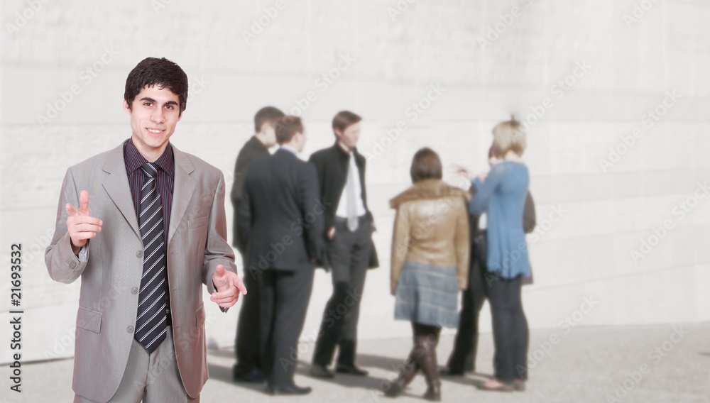 Business people having break Business people having break