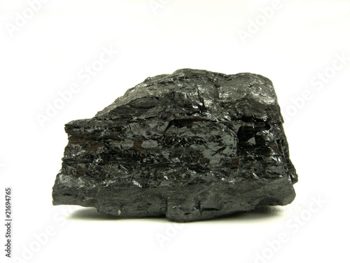 Piece of black coal