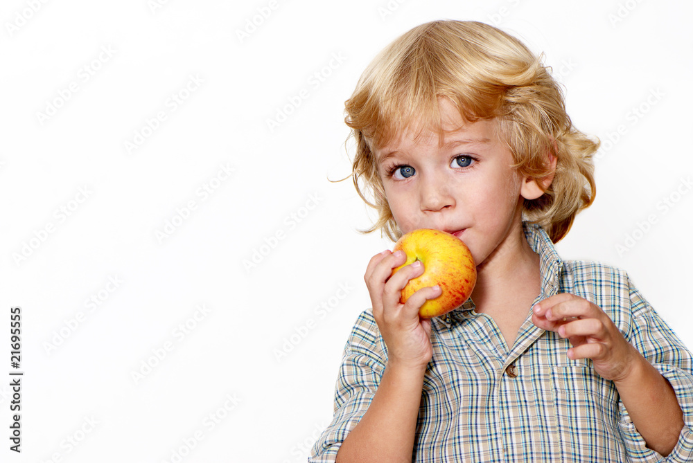 Portrait of the little boy on a light background Portrait of the little boy on a light background