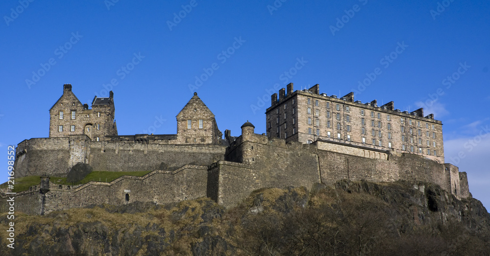 Panaromic view of the Edinburgh Castle, Scotland