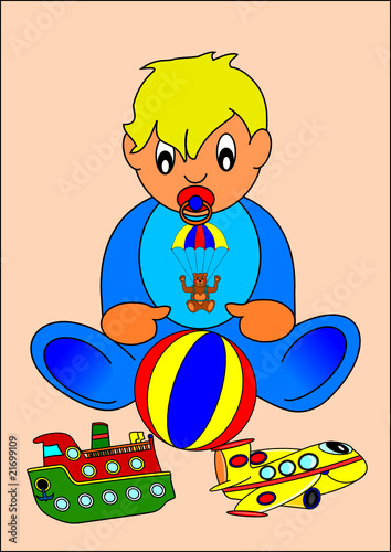 Baby and toys