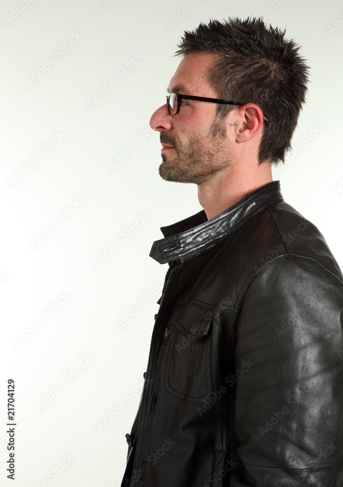 Obraz premium profile man,