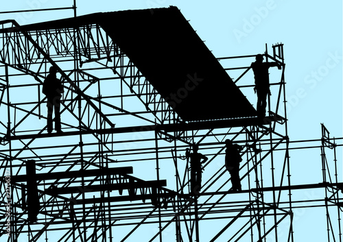 Building on blue sky