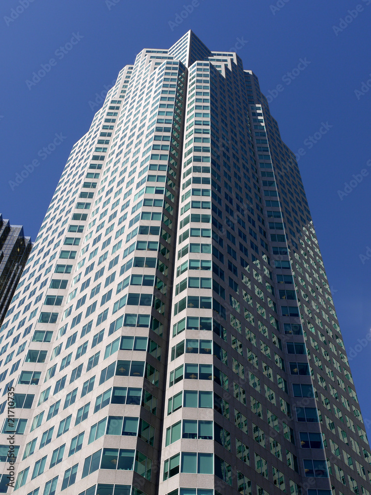 Modern high rise bank office building