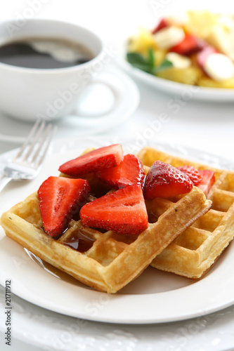Strawberry Waffles