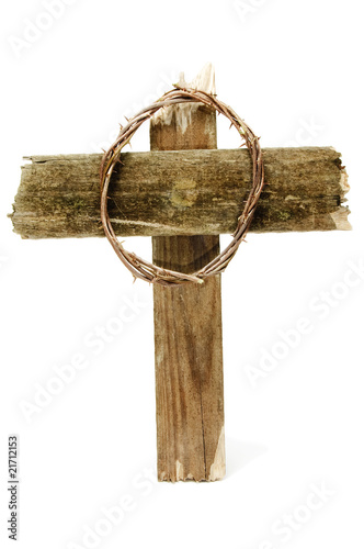 crown of thorns and cross photo