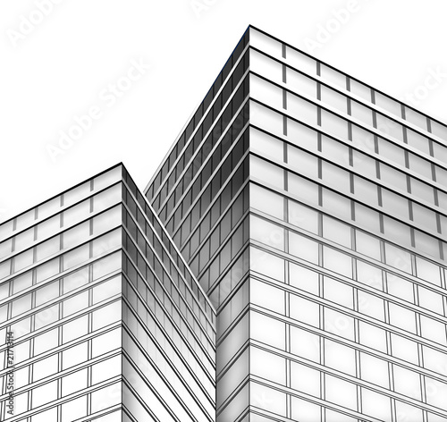 Wallpaper Mural Black and White City Buildings Torontodigital.ca