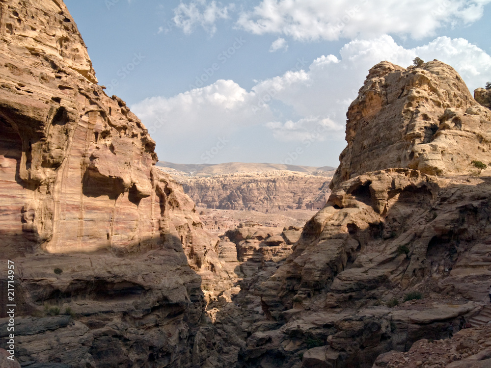 Background wall Petra, Jordan