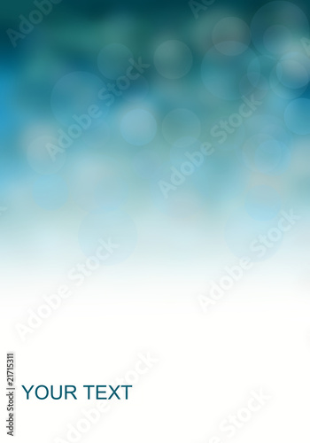 Blue background bokeh photo