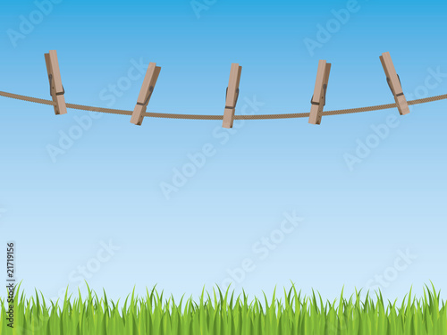 Clothes line background